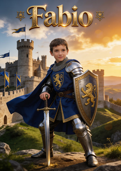 Cavaliere medievale — ritratto