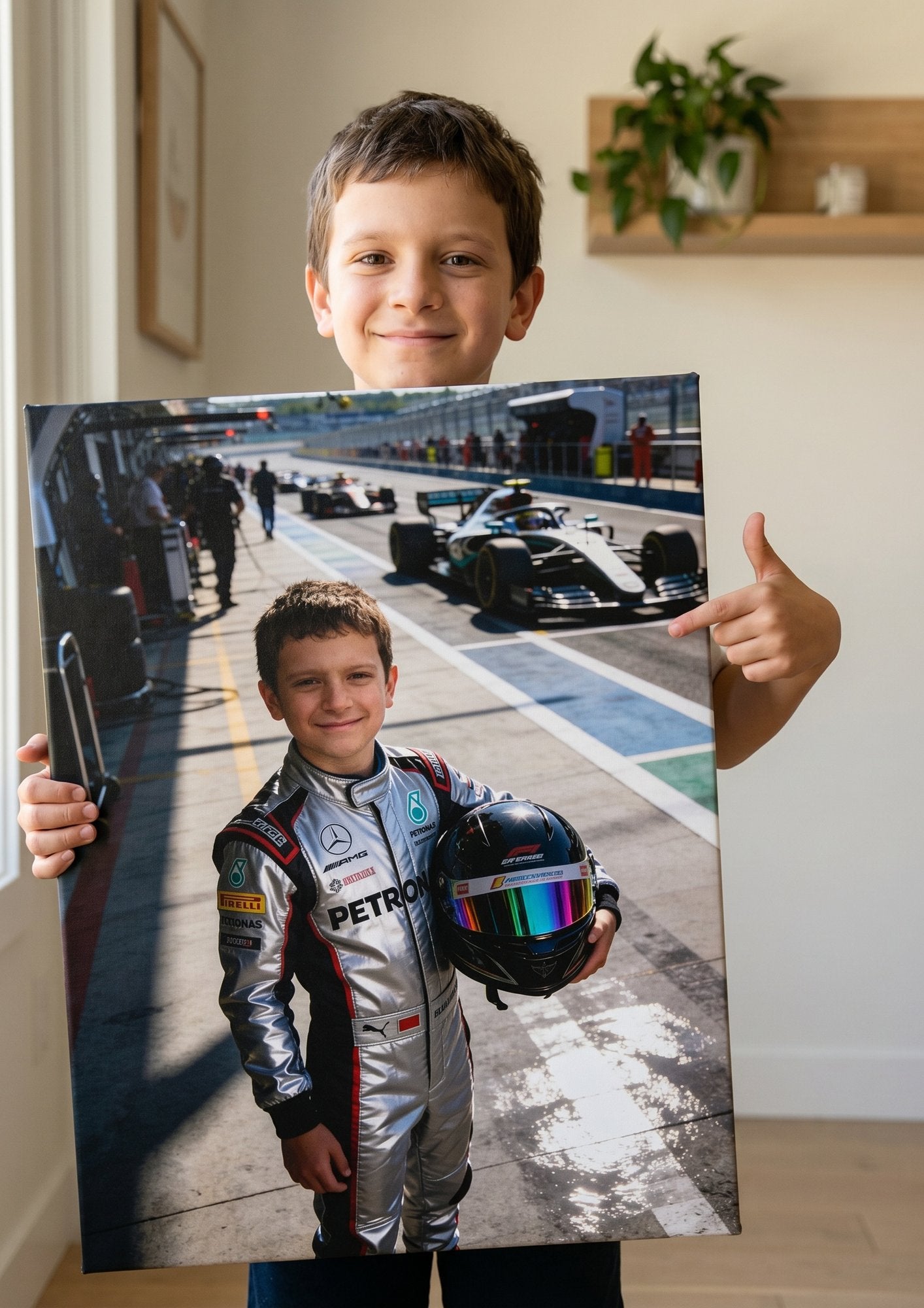 Pilota di F1 — mockup