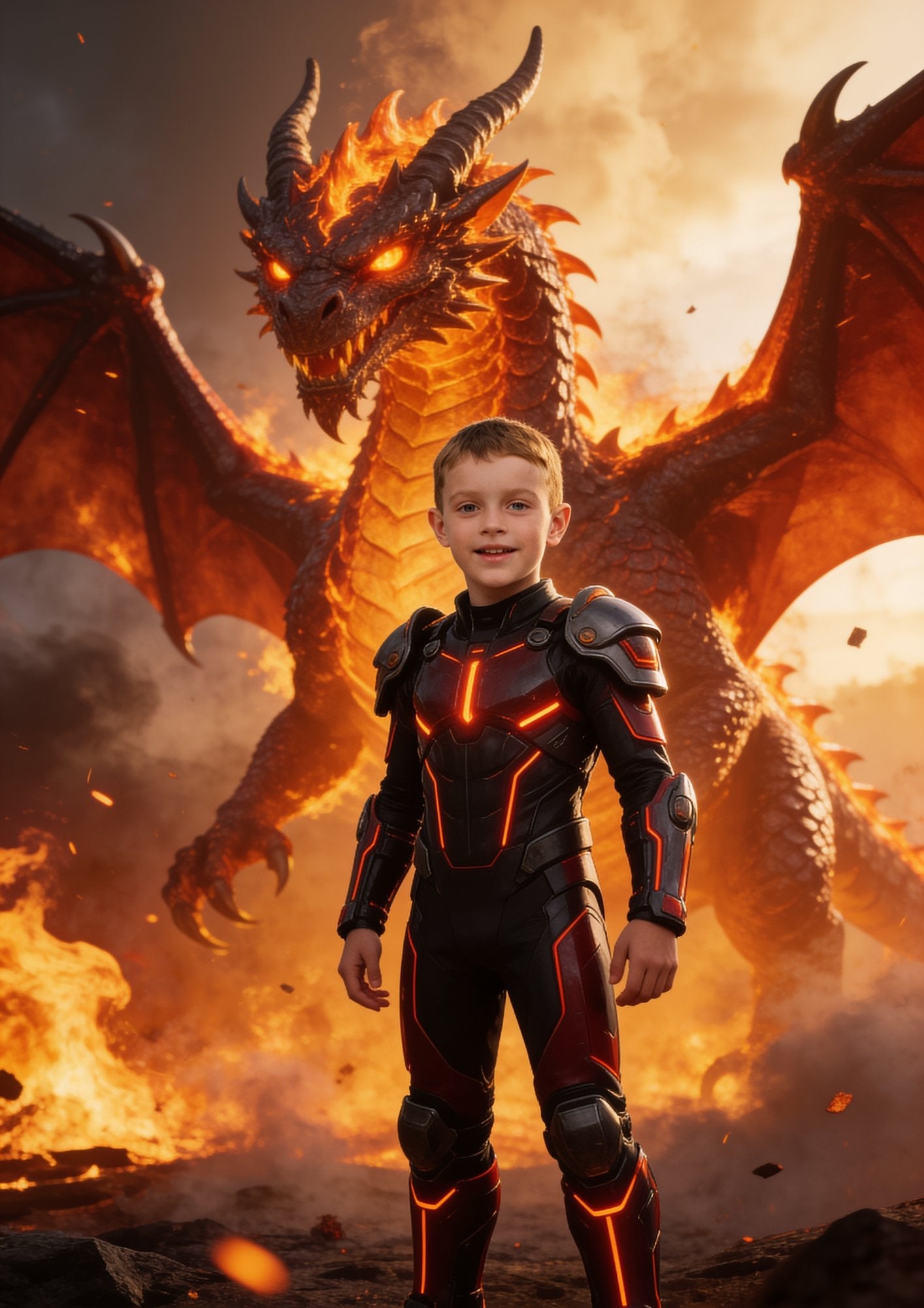 Cavaliere del drago di fuoco — ritratto