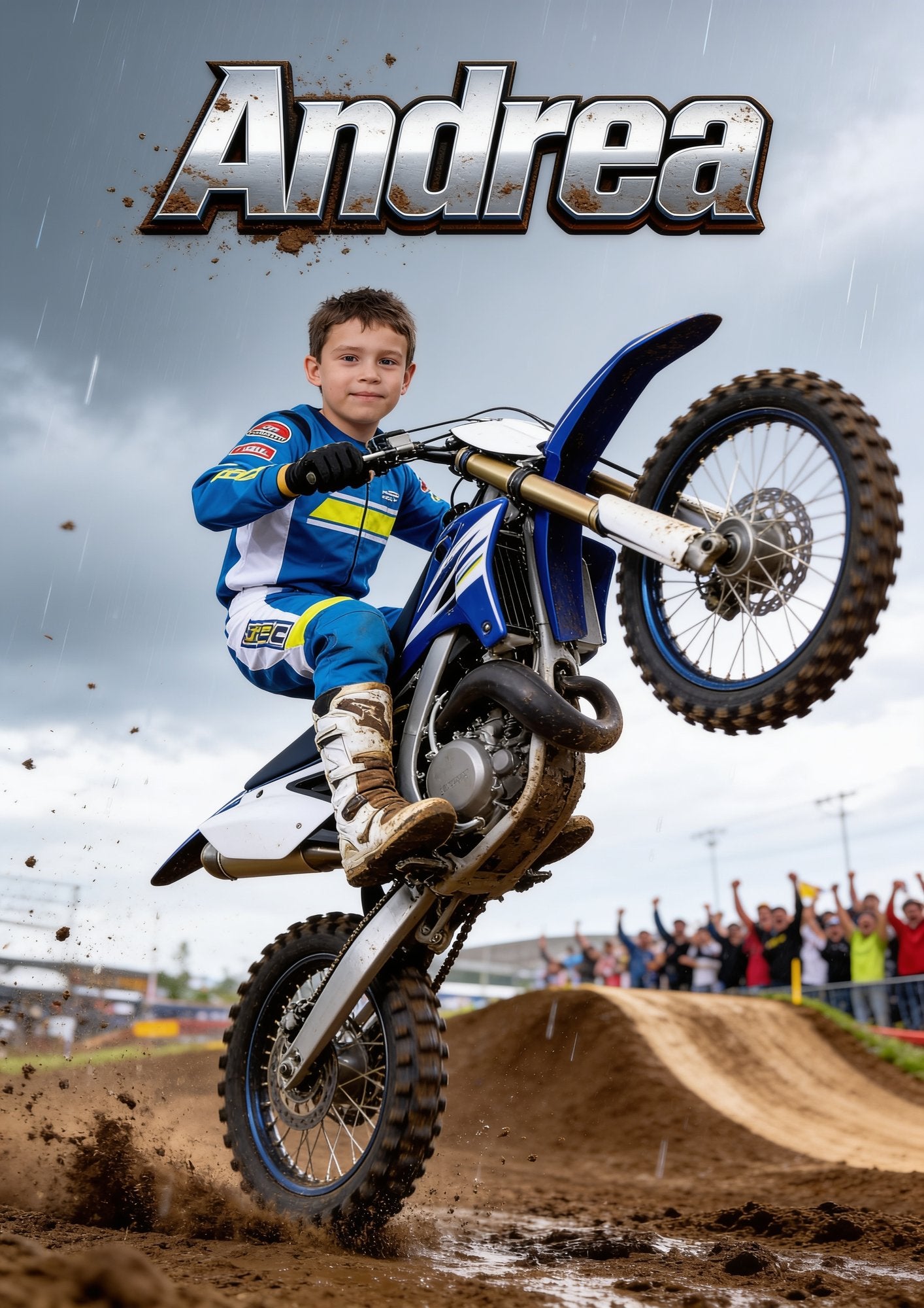 Campione di motocross — ritratto