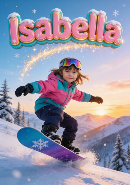 Ragazza snowboard — ritratto