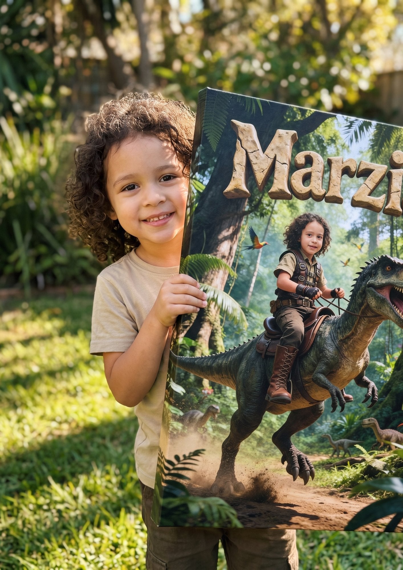 Domatrice di dinosauri — mockup