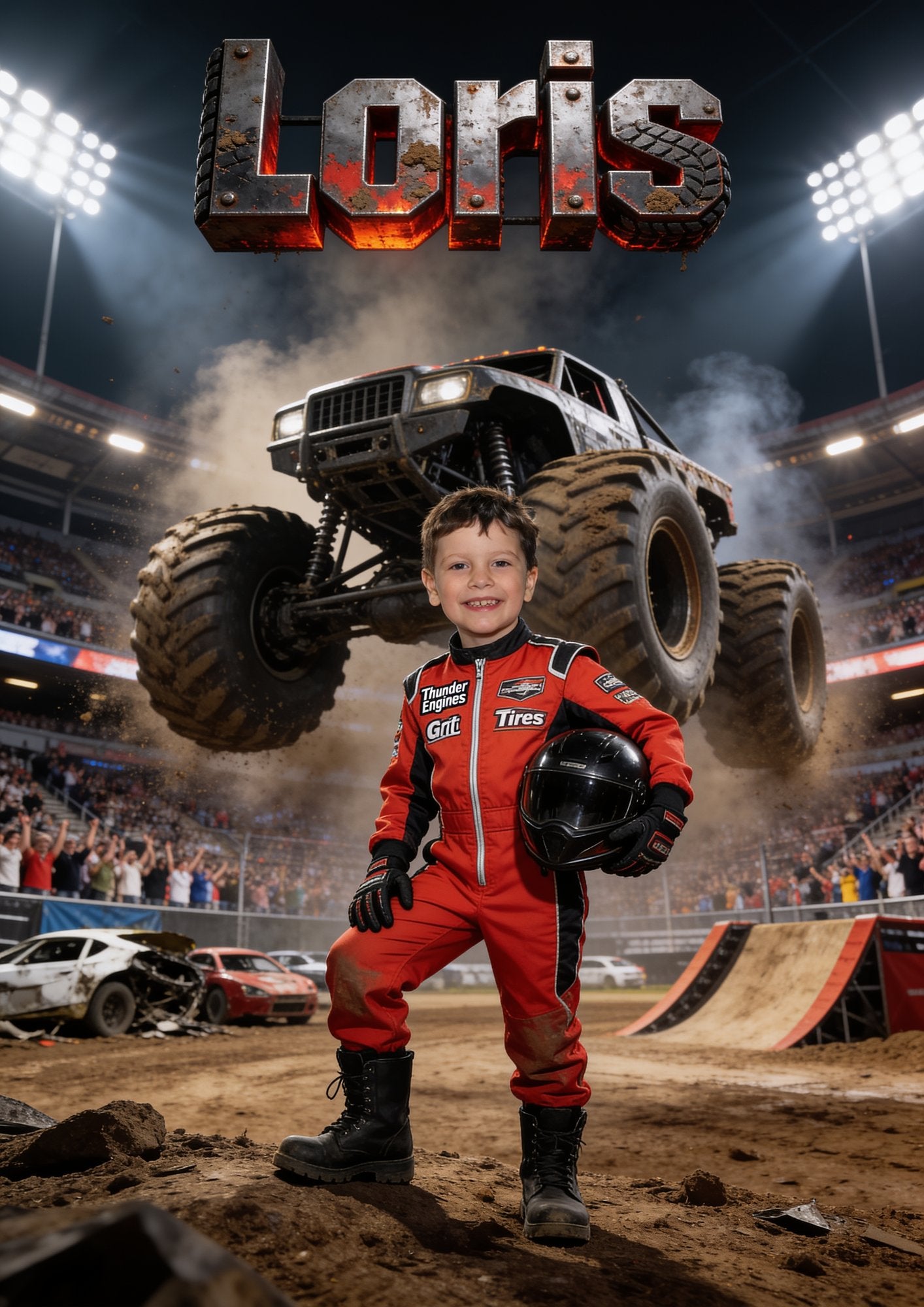 Campione di monster truck — ritratto