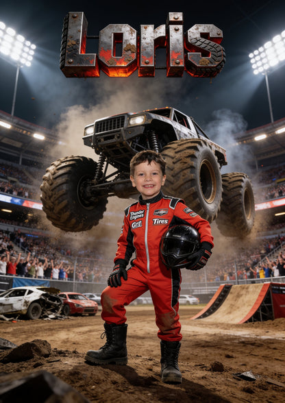 Campione di monster truck — ritratto