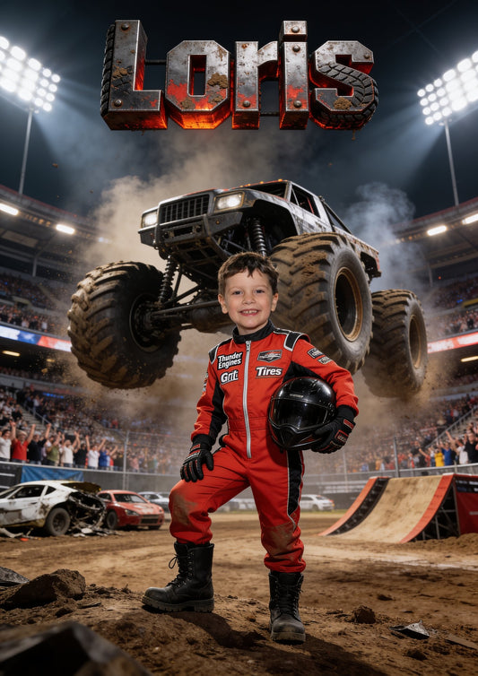 Campione di monster truck — ritratto