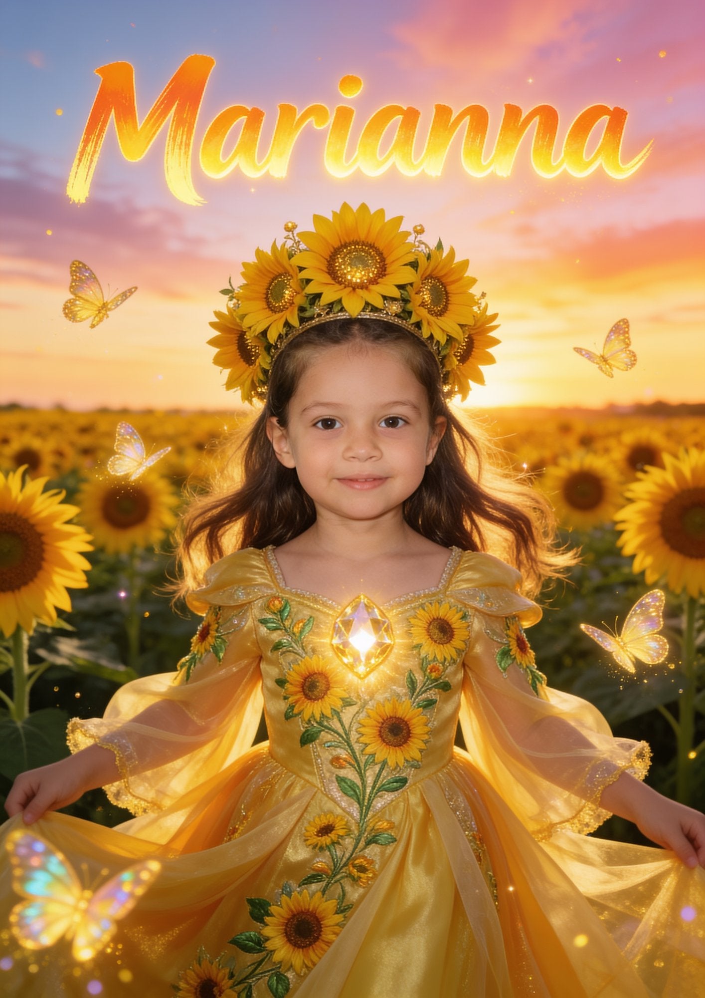 Principessa dei girasoli — ritratto