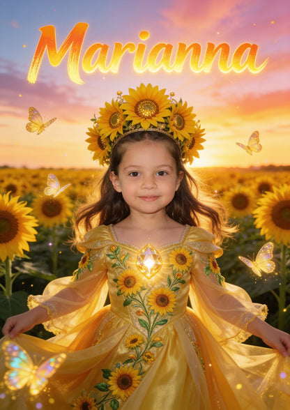 Principessa dei girasoli — ritratto